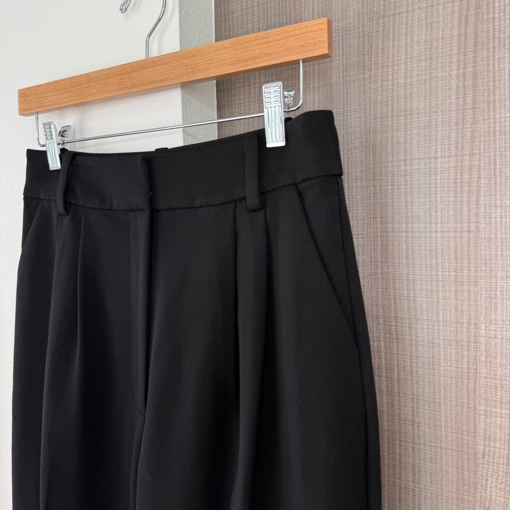 Favorite Daughter Black The Petite Favorite Pants Trouser Wide Leg Size 6 - Picture 5 of 13